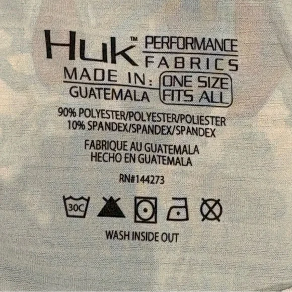 Huk Kryptek Aqua Camo Performance Fishing Neck Gaiter - Picture 7 of 9